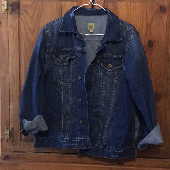 True Craft Jackets & Blazers - Blue jean jacket. Never worn. Split on the side